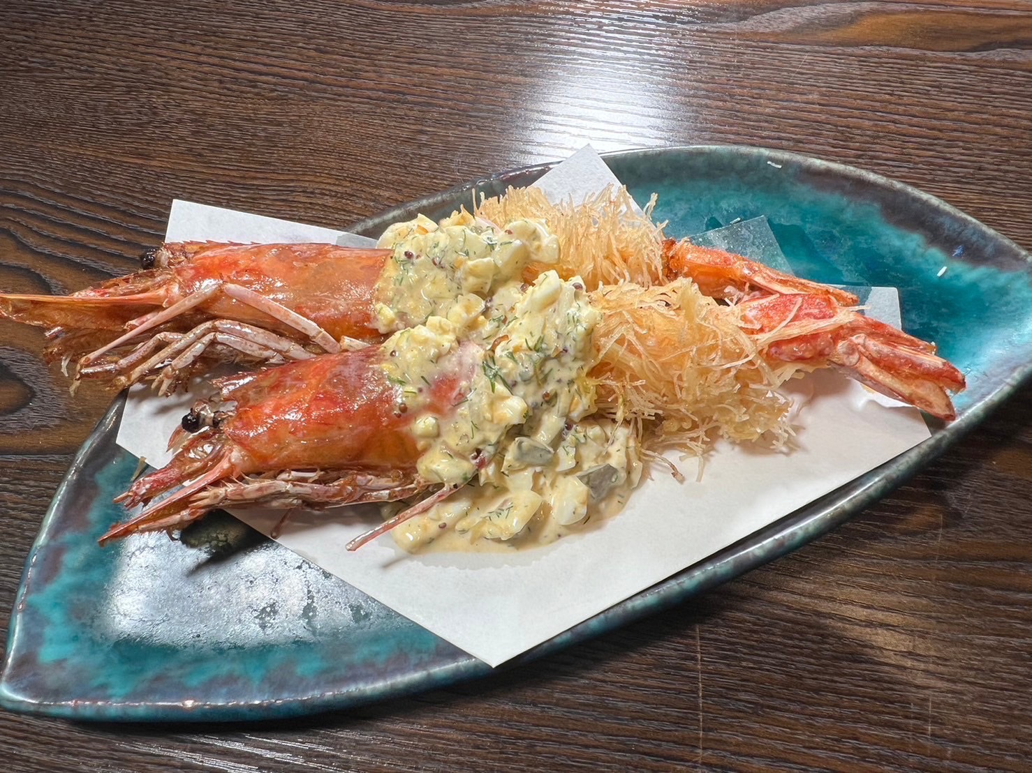 大赤海老の変わり揚げ